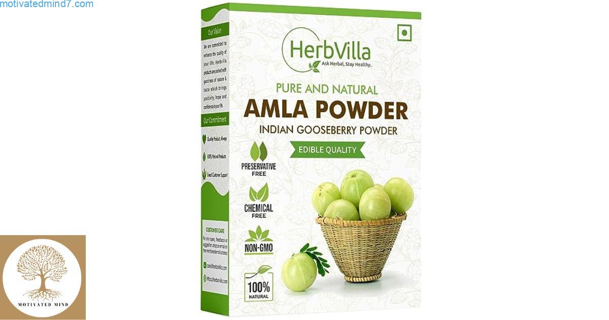 Herbvilla Amla Indian Gooseberry Powder for Hair Growth