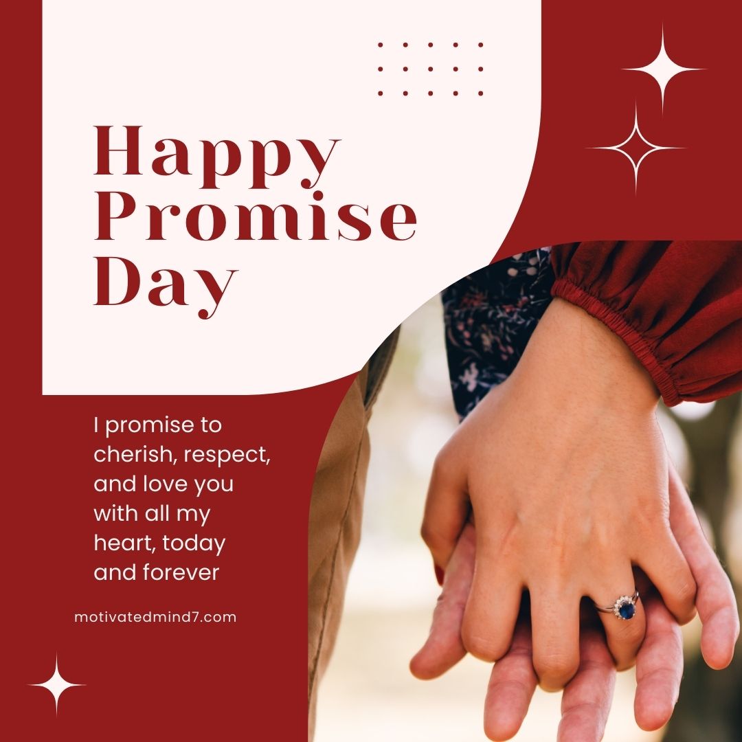Beautiful Promise Day 2025 image with love message.